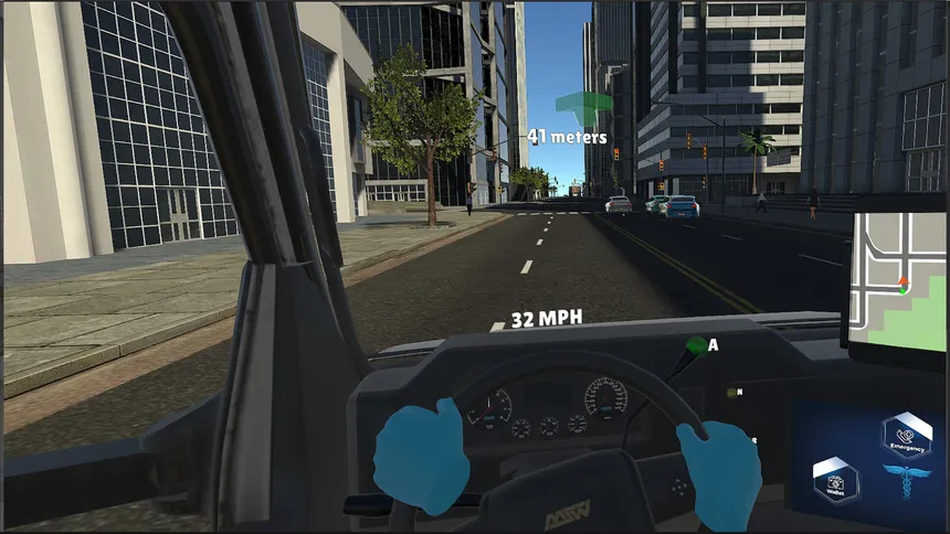 Скриншот 4 к игре Ambulance Driver Life VR