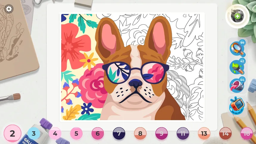 Скриншот 3 к игре Gallery: Coloring book & decor