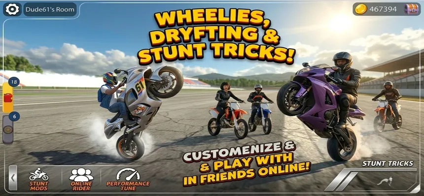 Скриншот 2 к игре Wheelie King 8 - Motorbike simulator 3D