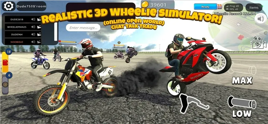 Скриншот 4 к игре Wheelie King 8 - Motorbike simulator 3D