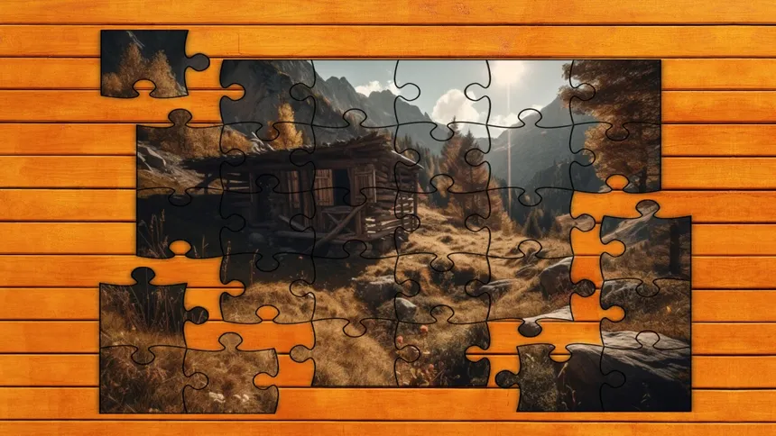Скриншот 2 к игре Timber Trails Alpine Puzzle