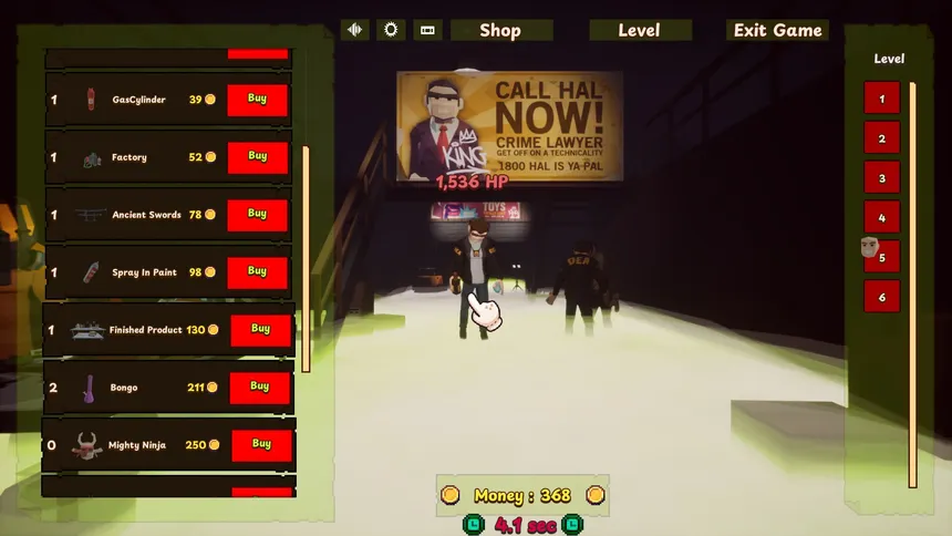 Скриншот 5 к игре Gangster Clicker