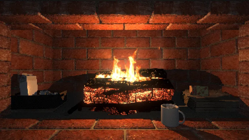 Скриншот 1 к игре Virtual Interactive Fireplace