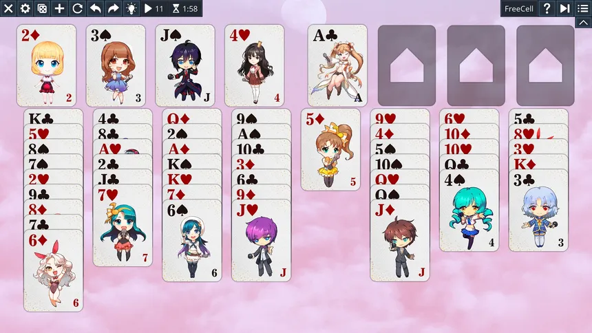 Скриншот 3 к игре Free Solitaire