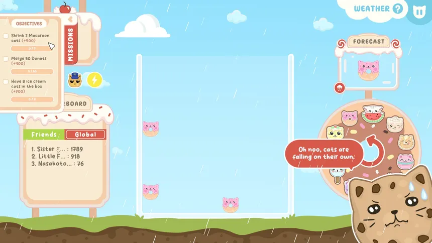 Скриншот 3 к игре Cloudy with a Chance of Kittens