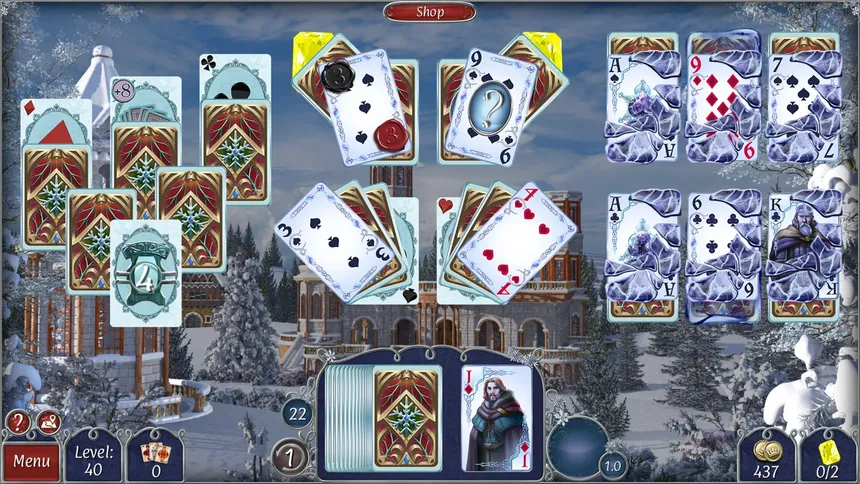 Скриншот 1 к игре Jewel Match Solitaire Winterscapes 3 - Collector's Edition