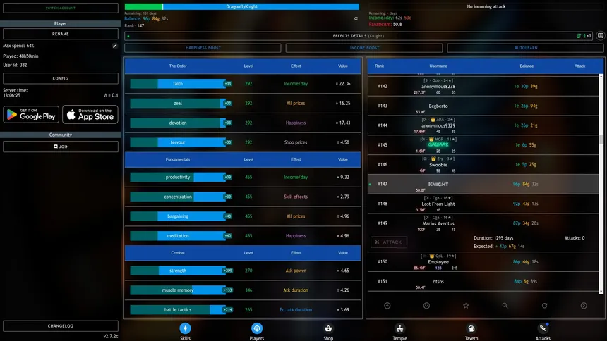 Скриншот 1 к игре Progress Knight: Multiplayer