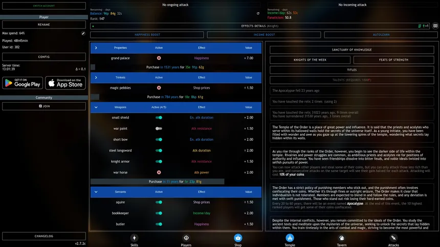 Скриншот 4 к игре Progress Knight: Multiplayer