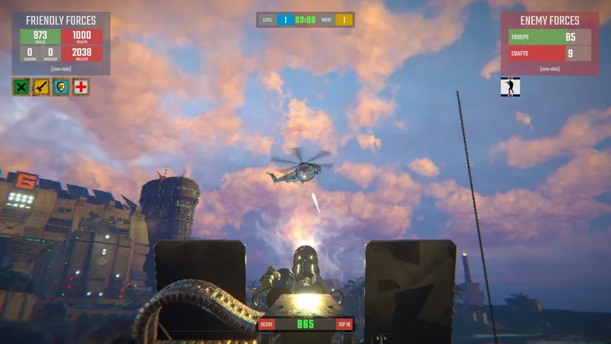 Скриншот 1 к игре BeachHead Arcade