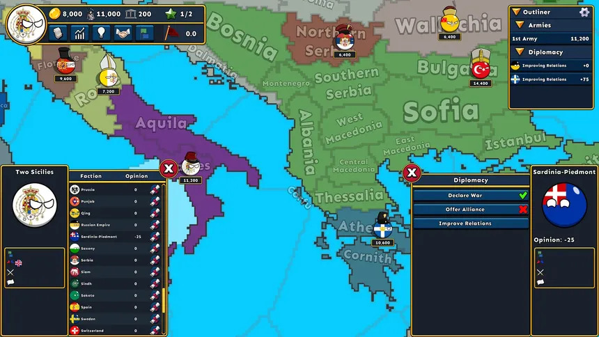 Скриншот 8 к игре Countryballs Conquest