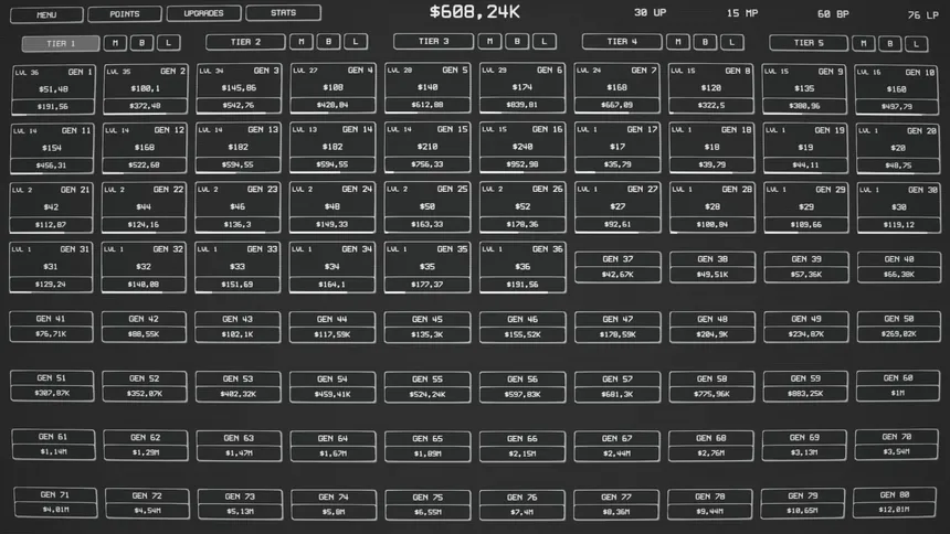 Скриншот 5 к игре Idle Tiers