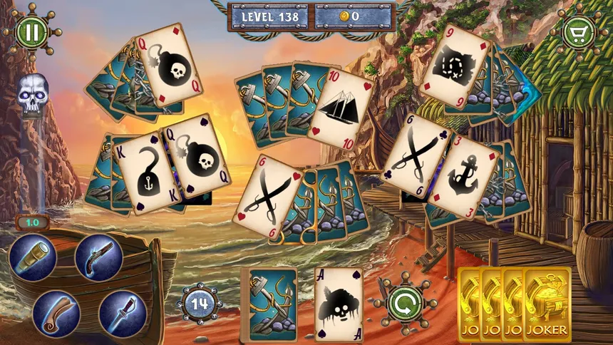 Скриншот 3 к игре Pirates Adventure Solitaire