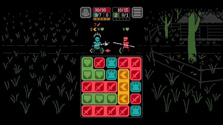 Скриншот 1 к игре Kaamos: Puzzle Roguelike