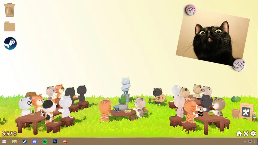 Скриншот 2 к игре Desktop Cat Cafe