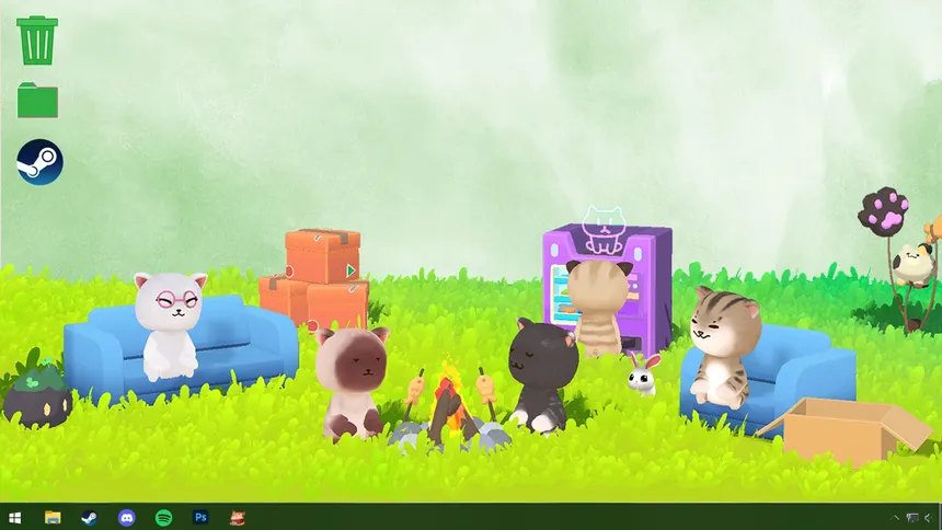 Скриншот 4 к игре Desktop Cat Cafe