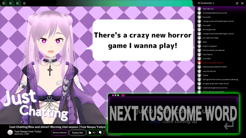 Скриншот 4 к игре Vtuberにクソコメを送るタイピングゲーム