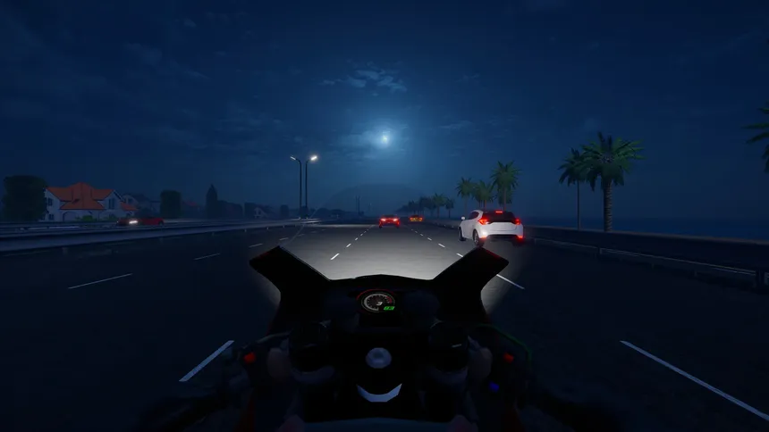 Скриншот 4 к игре Motorcycle Night Ride