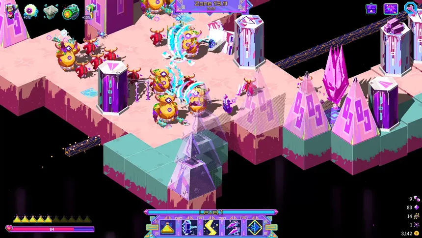 Скриншот 1 к игре Neon Spellstorm