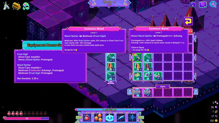 Скриншот 7 к игре Neon Spellstorm