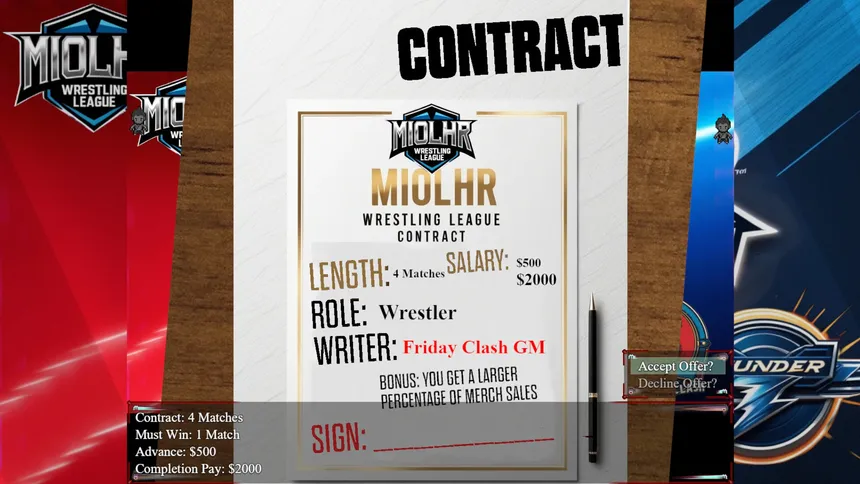 Скриншот 2 к игре Miolhr Wrestling League The Game