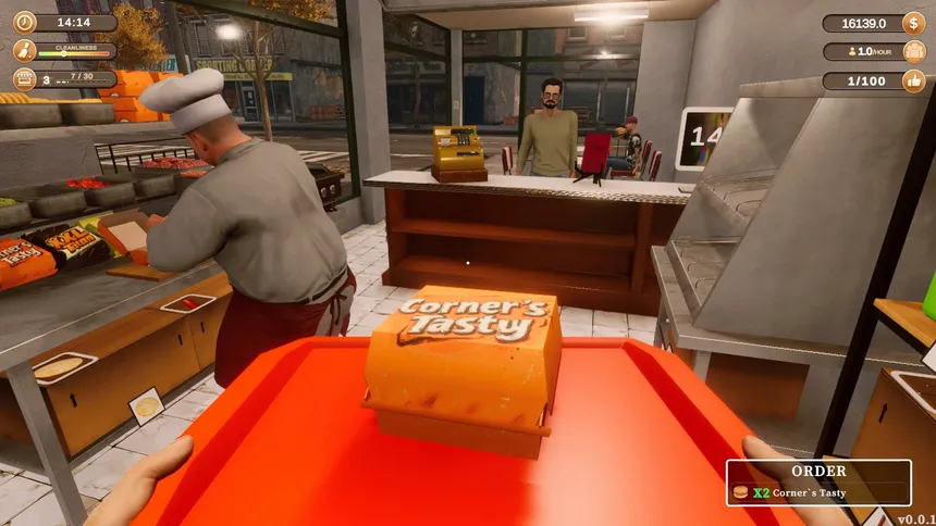 Скриншот 1 к игре Corner Kitchen Fast Food Simulator