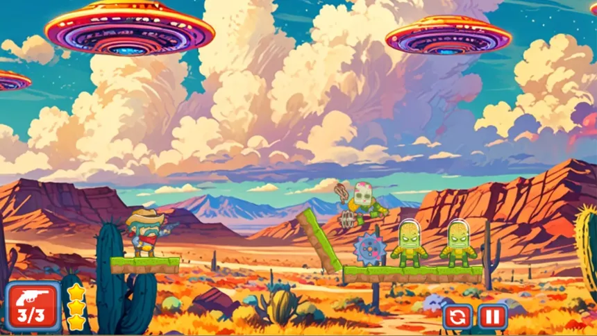 Скриншот 3 к игре Outlaws vs Aliens