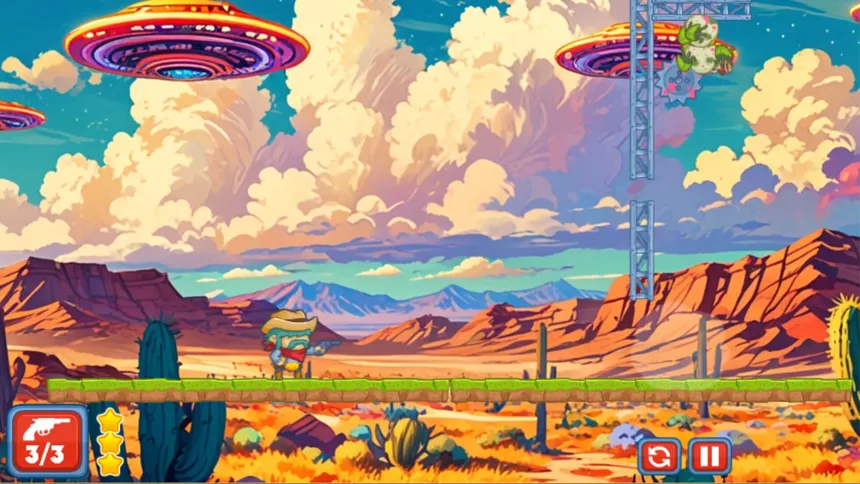 Скриншот 4 к игре Outlaws vs Aliens