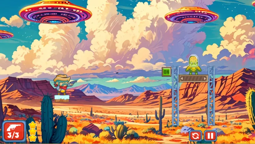 Скриншот 5 к игре Outlaws vs Aliens