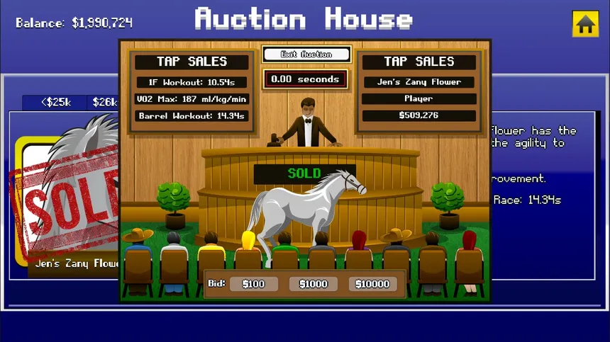 Скриншот 1 к игре Tap Derby: Horse Racing