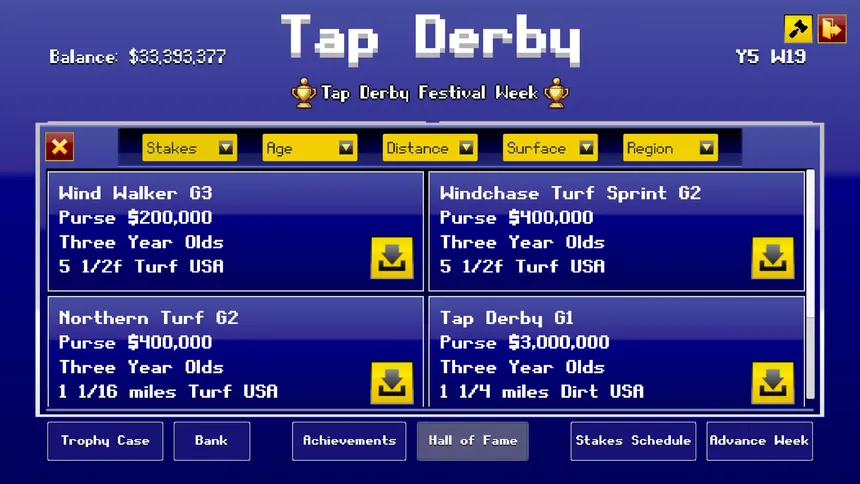 Скриншот 8 к игре Tap Derby: Horse Racing