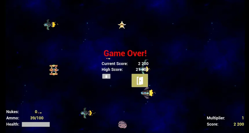 Скриншот 2 к игре Cake Space Shooter