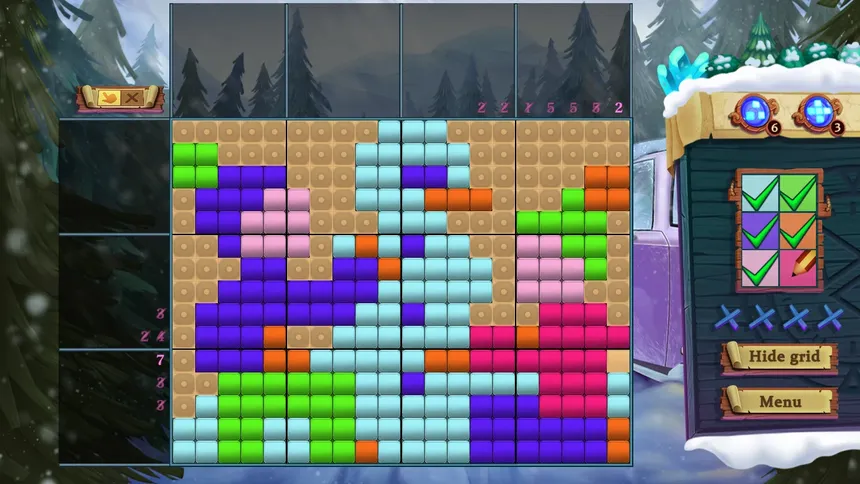 Скриншот 1 к игре Adventure Mosaics. Winter Holidays