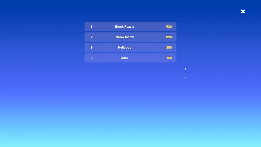 Скриншот 5 к игре Block Puzzle