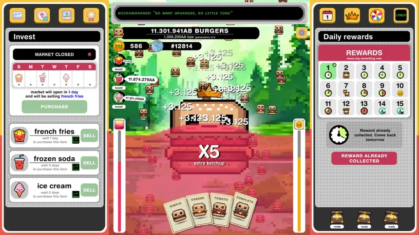 Скриншот 2 к игре Super Burger Clicker
