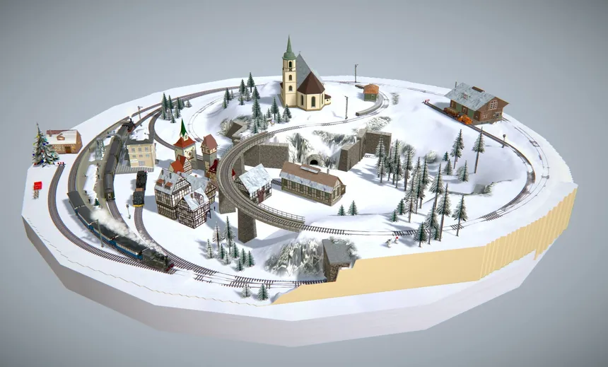 Скриншот 2 к игре 3D-Modellbahn Studio V9