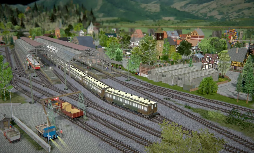 Скриншот 3 к игре 3D-Modellbahn Studio V9