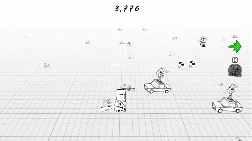 Скриншот 1 к игре Caveman hits Giraffe in a Car