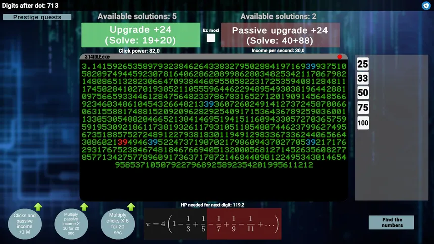 Скриншот 1 к игре 3.14 IDLE