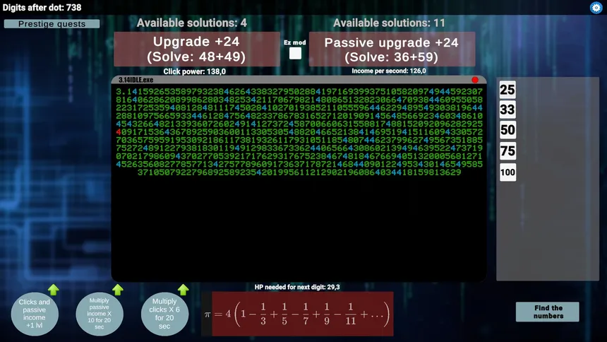 Скриншот 3 к игре 3.14 IDLE