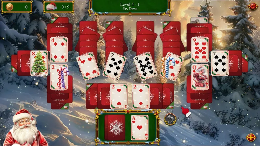 Скриншот 1 к игре Santa's Christmas Solitaire 3