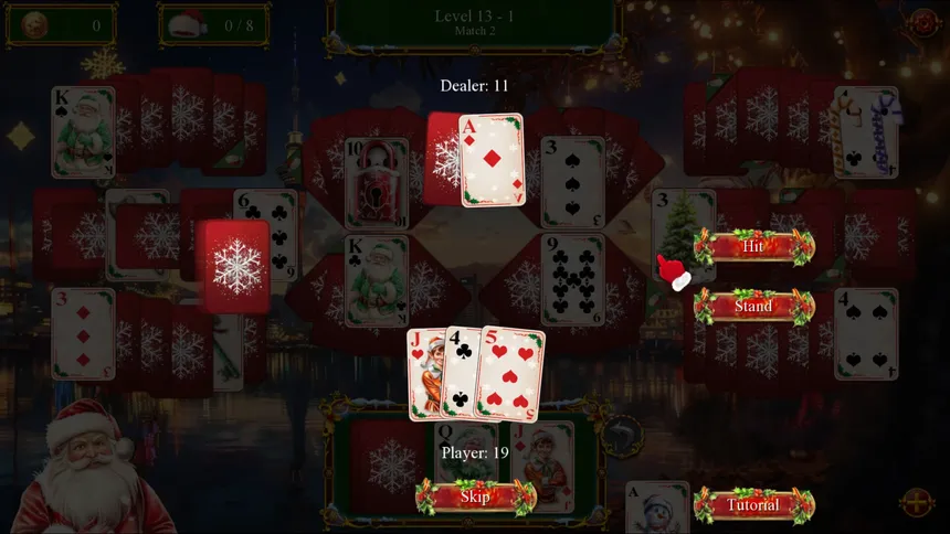 Скриншот 4 к игре Santa's Christmas Solitaire 3