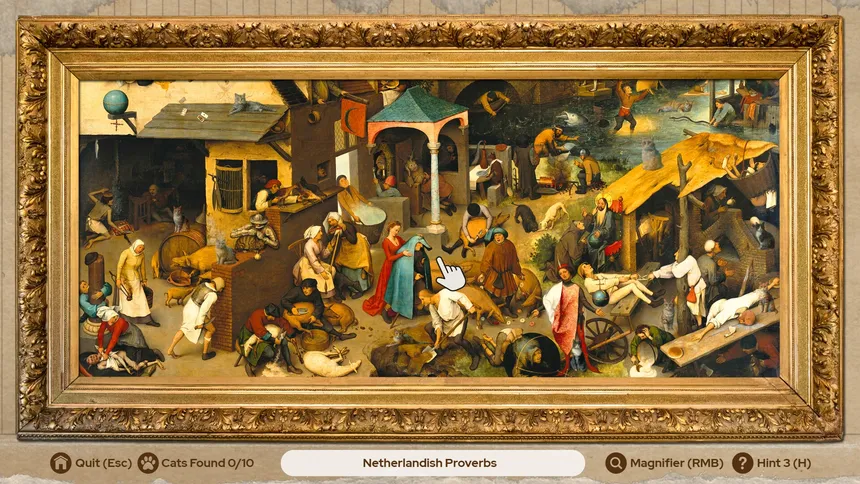 Скриншот 1 к игре Cats of Mona Lisa - A hidden object game