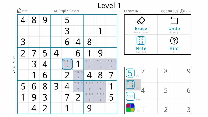 Скриншот 5 к игре Minimalist Sudoku