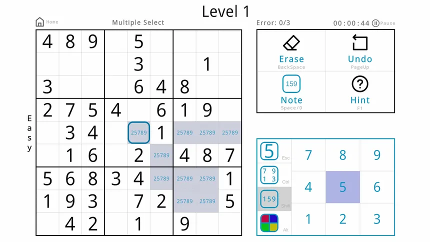 Скриншот 6 к игре Minimalist Sudoku