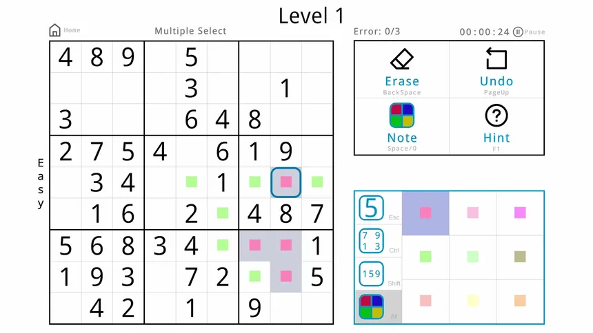 Скриншот 7 к игре Minimalist Sudoku