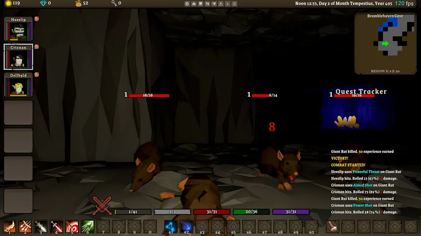 Скриншот 3 к игре Descending: Curse of the Blood Crown