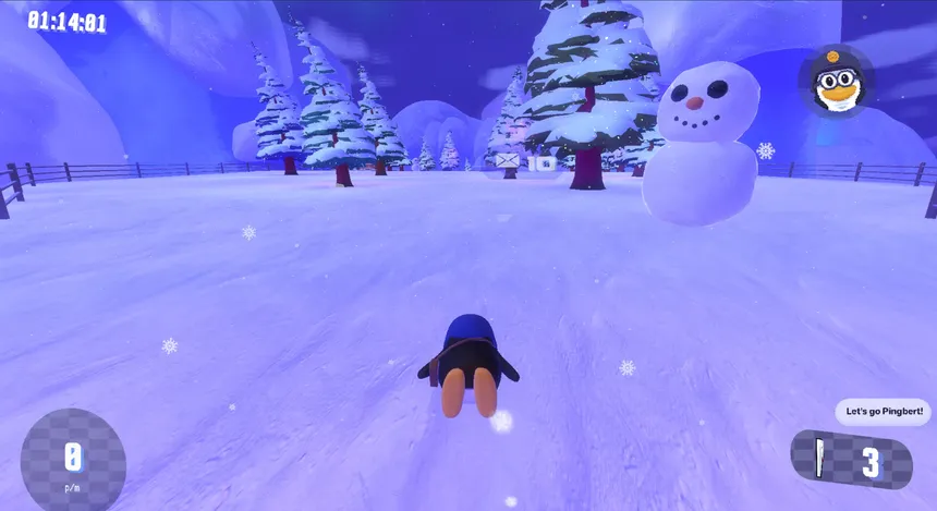 Скриншот 1 к игре Pingbert's Snow Ride