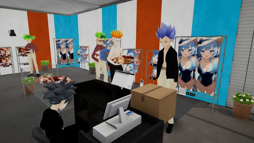 Скриншот 1 к игре Shop Simulator: Waifu Pillows