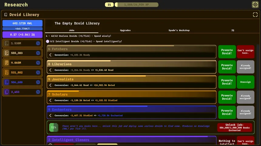 Скриншот 1 к игре Idle Research 2