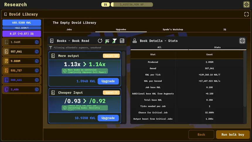 Скриншот 2 к игре Idle Research 2